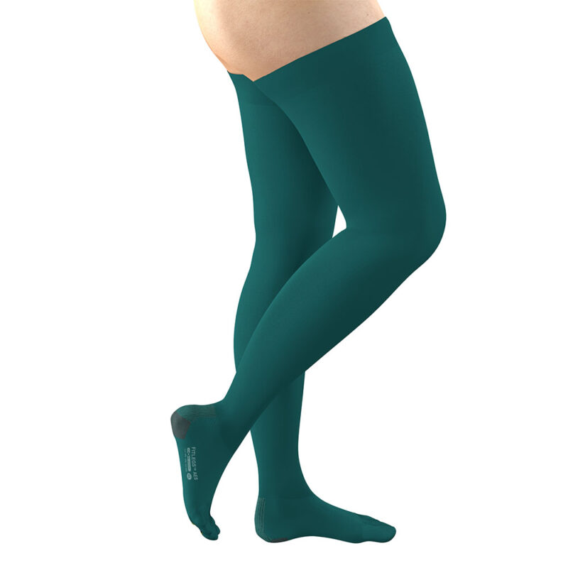 FITLEGS® AES Grip Anti-Embolism Stockings, Open Toe, Below Knee, Size M,  18mmHg