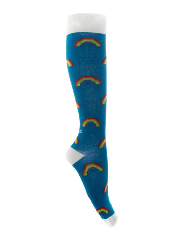 FITLEGS Rainbow Compression Socks Side