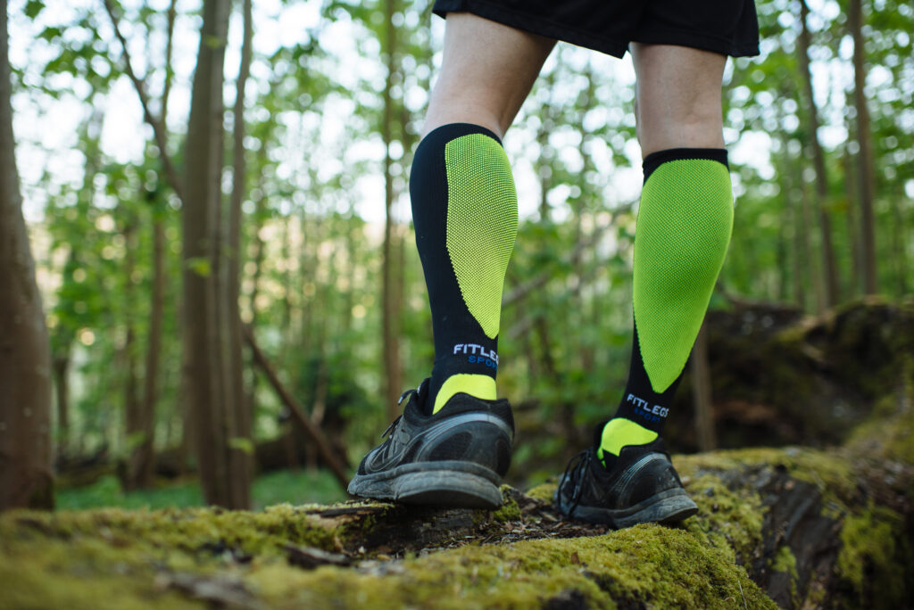 Fitlegs Yellow and Black Sport Compression Socks