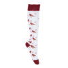 FITLEGS Red & White Compression Socks Christmas Side