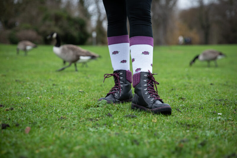 Flower Compression Socks Outdoors