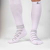 White Sports Compression Socks Front