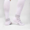 White Sports Compression Socks Back Side